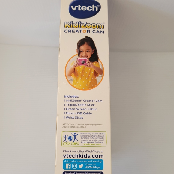 VTech KidiZoom Creator Cam HD Video Kids' Digital Camera, Green screen - Picture 5 of 9